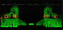 The Old Royal Naval College in Greenwich in London marked St Patrick’s Day. From bit.ly/2Wp4CEM