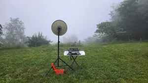 3cm rig pointed toward the East.